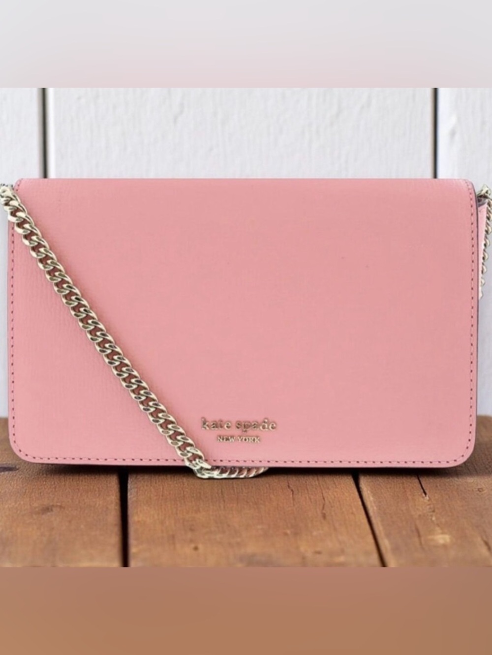 Kate Spade Pink Shoulder Bag - Gold Chain